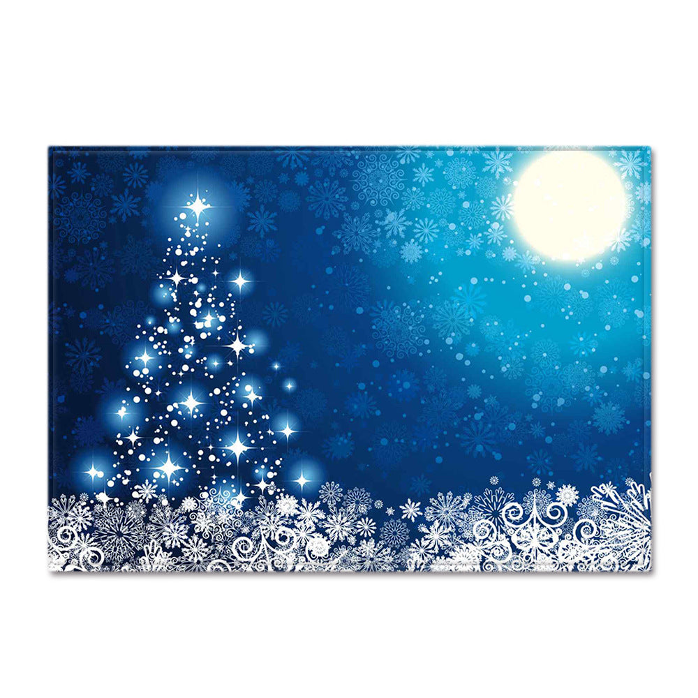 Christmas Living Room Floor Mat Bedroom Dining Room Carpet.